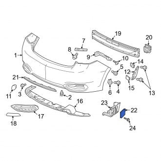 New OEM Genuine Acura, Rear Left Blind Spot Detection System Warning Sensor - Part # 36936TV9A02