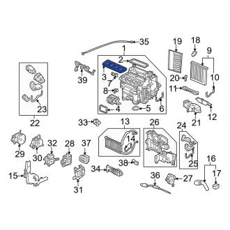 New OEM Genuine Acura, Upper HVAC Case Seal - Part # 79034SJAA01