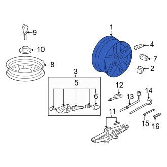 New OEM Genuine Acura, Wheel - Part # 42700SJAA81