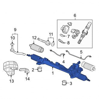 New OEM Genuine Acura, Rack and Pinion Assembly - Part # 06533SJAA00