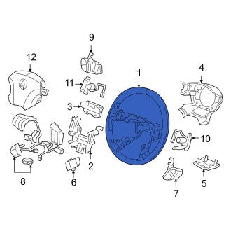 New OEM Genuine Acura, Steering Wheel - Part # 78501SJAA71ZC