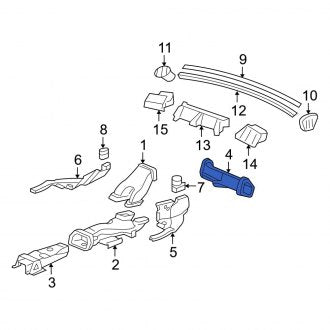 New OEM Genuine Acura, Right Instrument Panel Air Duct - Part # 79023SJAA01