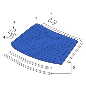 New OEM Genuine Acura, Rear Back Glass - Part # 73211SJA306