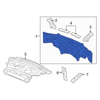 New OEM Genuine Acura, Rear Rear Body Panel - Part # 66100SJAA01ZZ