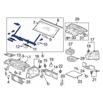 New OEM Genuine Acura, Rear Back Glass Sunshade - Part # 84535SJAA03