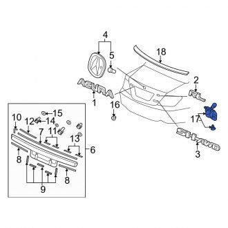 New OEM Genuine Acura, Rear Park Assist Camera - Part # 39530SJAA51