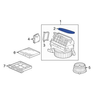 New OEM Genuine Acura, HVAC Heater Core Seal - Part # 79024SJAA01