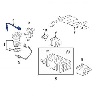 New OEM Genuine Acura, Rear Right Oxygen Sensor - Part # 36542RKGA01