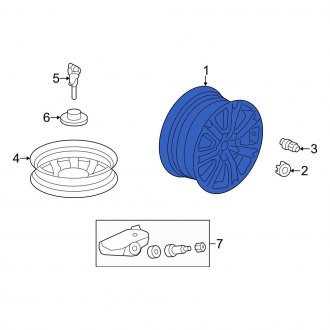 New OEM Genuine Acura, Wheel - Part # 42700SJAA61