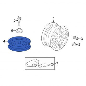 New OEM Genuine Acura, Wheel - Part # 42700SJAJ52