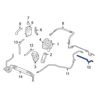 New OEM Genuine Acura, Power Steering Return Hose - Part # 53734SJAA01