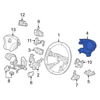 New OEM Genuine Acura, Steering Wheel Trim - Part # 78512SJAA81ZE