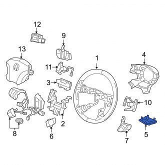 New OEM Genuine Acura, Steering Wheel Trim - Part # 78518SJAA81ZD