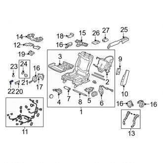 New OEM Genuine Acura, Right Seat Adjustment Knob - Part # 81655SJAA01ZE