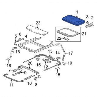 New OEM Genuine Acura, Sunroof Glass - Part # 70200SJA306