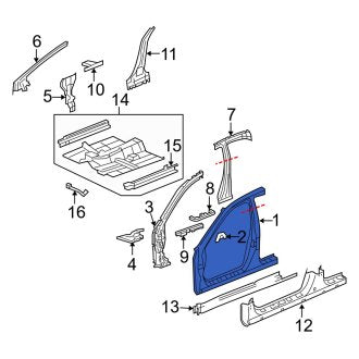 New OEM Genuine Acura, Left Uniside - Part # 04645SJAA01ZZ