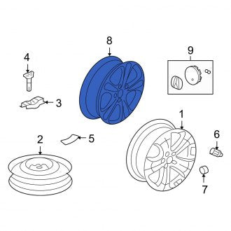 New OEM Genuine Acura, Wheel - Part # 42700STKA82