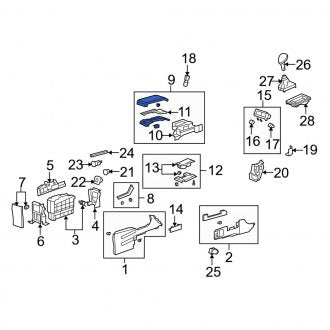 New OEM Genuine Acura, Console Armrest - Part # 83405STKA02ZC