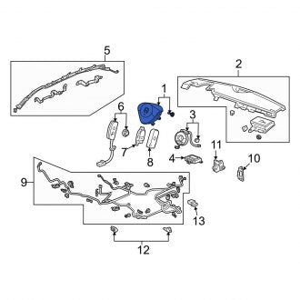 New OEM Genuine Acura, Steering Wheel Air Bag - Part # 77810STKA30ZA