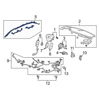 New OEM Genuine Acura, Right Curtain Air Bag - Part # 78870STKA80