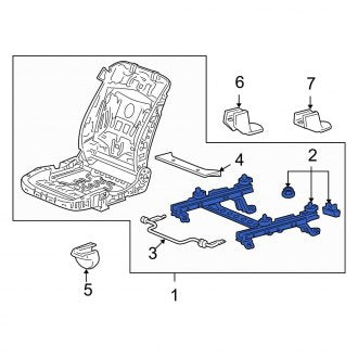 New OEM Genuine Acura, Right Seat Adjuster - Part # 81166STKA01