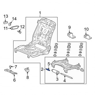 New OEM Genuine Acura, Right Seat Flex Cable - Part # 81249TA0J81