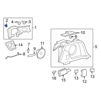 New OEM Genuine Acura, Upper Quarter Panel Trim Cap - Part # 84132STKA00