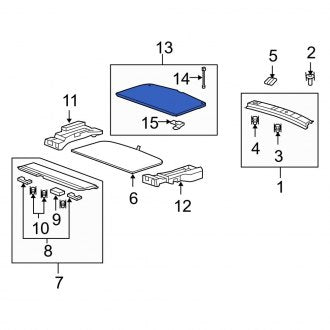 New OEM Genuine Acura, Rear Package Tray - Part # 84400STKA01ZB