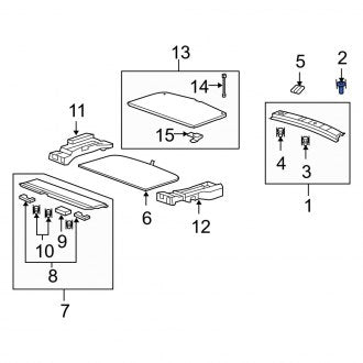 New OEM Genuine Acura, Liftgate Trim Scuff Plate Clip - Part # 90671S0D003ZX