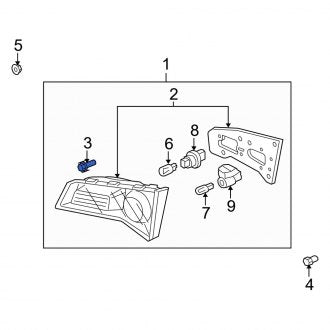 New OEM Genuine Acura, Tail Light Clip - Part # 90665S47003