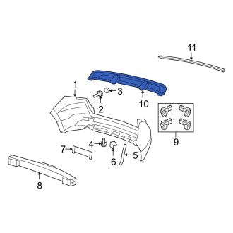 New OEM Genuine Acura, Rear Spoiler - Part # 74900STKA02ZE