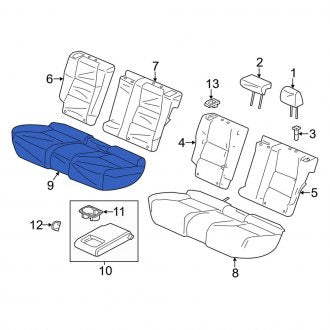 New OEM Genuine Acura, Rear Seat Cover - Part # 82131TX4A01ZA