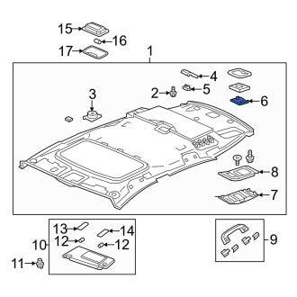 New OEM Genuine Acura, Seat Belt Anchor Plate Cover - Part # 83222T0GA51ZB