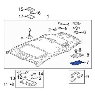 New OEM Genuine Acura, Rear Center Seat Belt Guide - Part # 83265TX4A02ZA