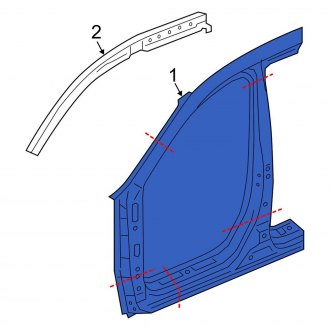 New OEM Genuine Acura, Left Uniside - Part # 04645TX4A04ZZ