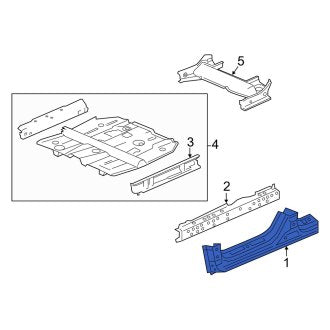 New OEM Genuine Acura, Right Rocker Panel - Part # 04631TX4A02ZZ