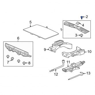 New OEM Genuine Acura, Liftgate Trim Scuff Plate Clip - Part # 90671S0D003YP