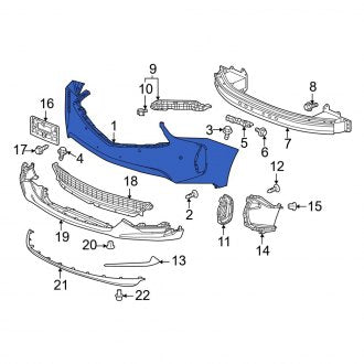 New OEM Genuine Acura, Front Upper Bumper Cover - Part # 04711TJBA20ZZ