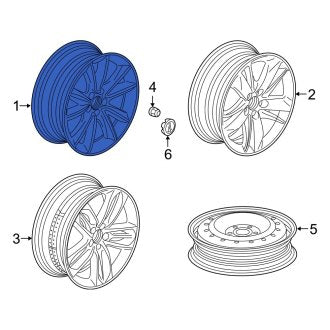 New OEM Genuine Acura, Wheel - Part # 42700TJBA41