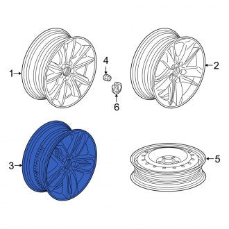 New OEM Genuine Acura, Wheel - Part # 42800TJBA00