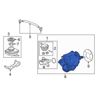 New OEM Genuine Acura, Power Brake Booster - Part # 01469TJBH04