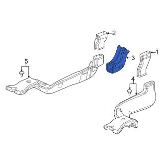 New OEM Genuine Acura, Upper Instrument Panel Air Duct - Part # 83425TJBA00