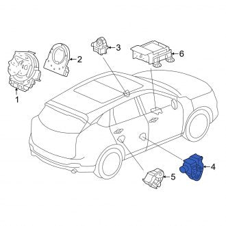 New OEM Genuine Acura, Rear Air Bag Impact Sensor - Part # 77970TVAC01