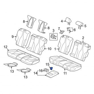 New OEM Genuine Acura, Seat Armrest Cover - Part # 82988TX4A01ZD