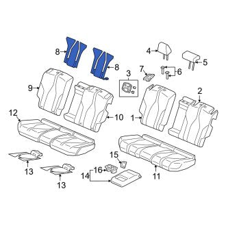 New OEM Genuine Acura, Seat Heater Pad - Part # 82124TJBA81