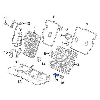 New OEM Genuine Acura, Seat Heater Control Module Bracket - Part # 82287TJBA80