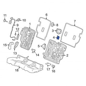 New OEM Genuine Acura, Seat Belt Guide - Part # 82914THAH01