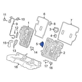 New OEM Genuine Acura, Seat Belt Retractor Cover - Part # 82915TJBA21ZA