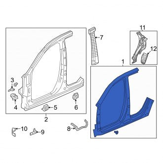 New OEM Genuine Acura, Right Inner Uniside - Part # 63120TJB315ZZ