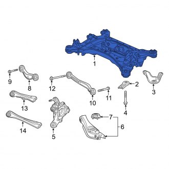 New OEM Genuine Acura, Rear Suspension Subframe Crossmember - Part # 50300TJCA00